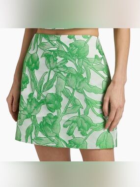 Milly Tulip Jacquard Mini Skirt NWOT
